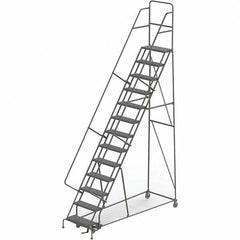 TRI-ARC - Rolling & Wall Mounted Ladders & Platforms Type: Rolling Warehouse Ladder Style: Rolling Platform Ladder - USA Tool & Supply