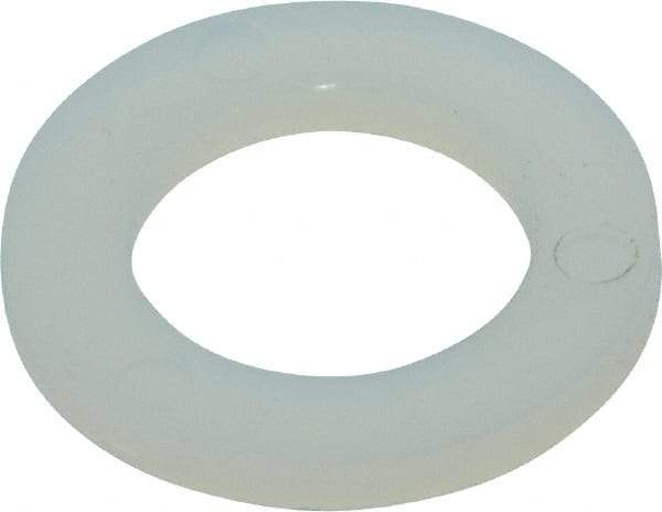 Made in USA - 3/8" Screw, Grade 6/6 Nylon Standard Flat Washer - 9.65mm ID x 5/8" OD, 1.57mm Thick - USA Tool & Supply
