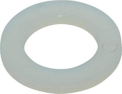 Made in USA - 3/8" Screw, Grade 6/6 Nylon Standard Flat Washer - 9.65mm ID x 5/8" OD, 1.57mm Thick - USA Tool & Supply