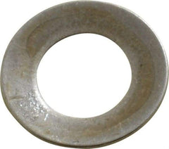 Gardner Spring - 1/4" Bolt, 0.255" ID, Grade 1074 Steel, Belleville Disc Spring - 1/2" OD, 0.036" High, 0.022" Thick - USA Tool & Supply