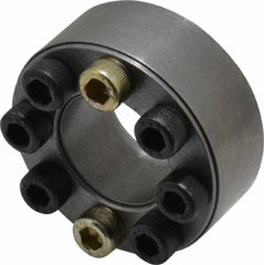 Climax Metal Products - M6 Thread, 1" Bore Diam, 1.969" OD, Shaft Locking Device - 9 Screws, 8,027 Lb Axial Load, 1.969" OAW, 0.669" Thrust Ring Width, 334 Ft/Lb Max Torque - USA Tool & Supply