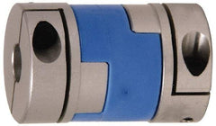 Lovejoy - 3/16" Max Bore Diam, Flexible Oldham Coupling - 0.789" OD, 1.3" OAL, Aluminum Hub with Polyacetal Insert, Order 2 Hubs with Same OD & 1 Insert for Complete Coupling - USA Tool & Supply