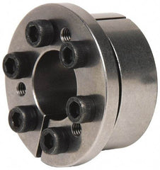 Climax Metal Products - M6 Thread, 1-3/16" Bore Diam, 2.165" OD, Shaft Locking Device - 6 Screws, 7,518 Lb Axial Load, 2.421" OAW, 0.669" Thrust Ring Width, 372 Ft/Lb Max Torque - USA Tool & Supply