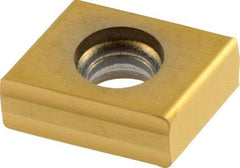 Seco - 335.181606 M12 Grade F40M Carbide Milling Insert - TiAlN/TiN Finish, 0.252" Thick, 0.472" Inscribed Circle, 0.031" Corner Radius - USA Tool & Supply