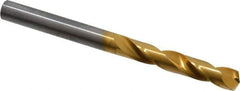 Guhring - Letter I 140° Solid Carbide Jobber Drill - TiN Finish, Right Hand Cut, Spiral Flute, Straight Shank, 83mm OAL, SU Point - USA Tool & Supply
