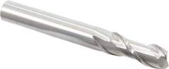 Accupro - 3/4", 2" LOC, 3/4" Shank Diam, 6" OAL, 2 Flute, Solid Carbide Square End Mill - Single End, Uncoated, Spiral Flute, 40° Helix, Centercutting, Right Hand Cut, Right Hand Flute - USA Tool & Supply