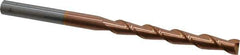 Accupro - 3/8", 3" LOC, 3/8" Shank Diam, 6" OAL, 2 Flute, Solid Carbide Square End Mill - Single End, TiCN Finish, Spiral Flute, 40° Helix, Centercutting, Right Hand Cut, Right Hand Flute - USA Tool & Supply