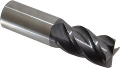 Accupro - 1" Diam 4 Flute Solid Carbide 0.02" Corner Radius End Mill - USA Tool & Supply