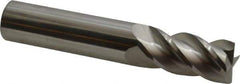 Accupro - 5/8", 4 Flute, Single End, Solid Carbide, 0.015" Corner Radius End Mill - 3-1/2" OAL, 40° Helix, Right Hand Flute, 1-1/4" LOC, Right Hand Cut - USA Tool & Supply