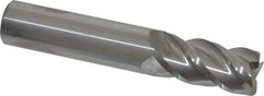 Accupro - 5/8", 4 Flute, Single End, Solid Carbide, 0.02" Corner Radius End Mill - 3-1/2" OAL, 40° Helix, Right Hand Flute, 1-1/4" LOC, Right Hand Cut - USA Tool & Supply