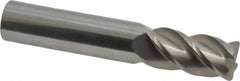 Accupro - 5/8", 4 Flute, Single End, Solid Carbide, 0.06" Corner Radius End Mill - 3-1/2" OAL, 40° Helix, Right Hand Flute, 1-1/4" LOC, Right Hand Cut - USA Tool & Supply