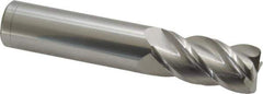Accupro - 3/4", 4 Flute, Single End, Solid Carbide, 0.06" Corner Radius End Mill - 4" OAL, 40° Helix, Right Hand Flute, 1-1/2" LOC, Right Hand Cut - USA Tool & Supply