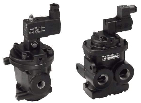 Norgren - 1.5 CV Rate, 1/4" NPT Inlet 1/4 Basic Valves - 1/4" NPT Inlet, Poppet Valve, Solenoid Actuator - USA Tool & Supply