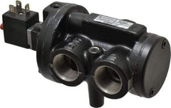 Norgren - 5.4 CV Rate, 3/4" NPT Inlet 1/2 Basic Valves - 3/4" NPT Inlet, Poppet Valve, Solenoid Actuator - USA Tool & Supply