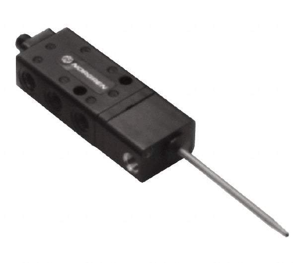 Norgren - 0.34 CV Rate, 1/8" NPT Inlet 5/2 Super Mechanical Valve - 1/8" NPT Inlet, Packed Spool Valve, Antenna Actuator - USA Tool & Supply