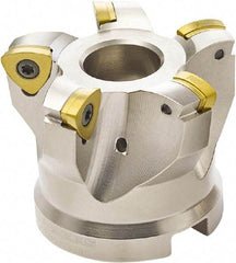 Seco - 4 Inserts, 1.6535" Cutter Diam, 0.0394" Max Depth of Cut, Indexable High-Feed Face Mill - 0.6299" Arbor Hole Diam, 0.3307" Keyway Width, 1.5748" High, 218.19-125.. Inserts - USA Tool & Supply
