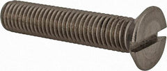 Value Collection - M12x1.75 Metric Coarse, 60mm OAL Slotted Drive Machine Screw - Flat Head, Grade 18-8 & A2 Stainless Steel, Uncoated, Without Washer - USA Tool & Supply