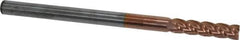 Accupro - 1/4", 1" LOC, 1/4" Shank Diam, 4" OAL, 4 Flute, Solid Carbide Square End Mill - Single End, TiCN Finish, Spiral Flute, 40° Helix, Centercutting, Right Hand Cut, Right Hand Flute - USA Tool & Supply