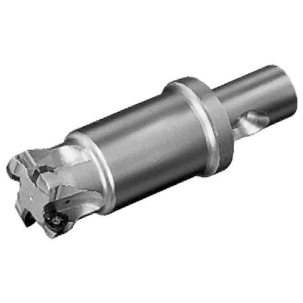 Iscar - 1-1/2" Cut Diam, 0.06" Max Depth, CF4 Modular Connection Indexable High-Feed End Mill - Screw Holding Method, FF WOMT Insert, FF EW-CF Toolholder, Through Coolant - USA Tool & Supply