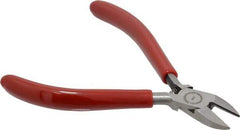 Proto - 4-5/8" OAL, Cutting Pliers - 13/32" Jaw Length x 7/16" Jaw Width, Oval Head, Plastisol Handle - USA Tool & Supply