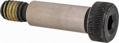Value Collection - 3/8" Shoulder Diam x 1" Shoulder Length, 5/16-18 UNC, Hex Socket Shoulder Screw - 4140 Alloy Steel with Nylon Locking Patch, 1/4" Head Height x 9/16" Head Diam - USA Tool & Supply