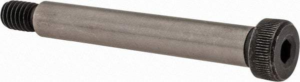 Value Collection - 3/8" Shoulder Diam x 2-1/2" Shoulder Length, 5/16-18 UNC, Hex Socket Shoulder Screw - 4140 Alloy Steel with Nylon Locking Patch, 1/4" Head Height x 9/16" Head Diam - USA Tool & Supply