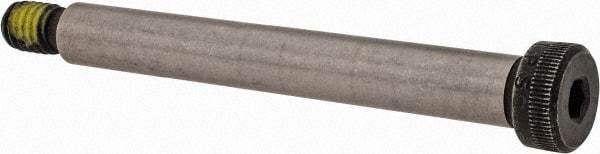 Value Collection - 3/8" Shoulder Diam x 3" Shoulder Length, 5/16-18 UNC, Hex Socket Shoulder Screw - 4140 Alloy Steel with Nylon Locking Patch, 1/4" Head Height x 9/16" Head Diam - USA Tool & Supply