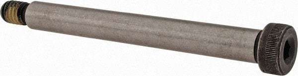 Value Collection - 3/8" Shoulder Diam x 3-1/4" Shoulder Length, 5/16-18 UNC, Hex Socket Shoulder Screw - 4140 Alloy Steel with Nylon Locking Patch, 1/4" Head Height x 9/16" Head Diam - USA Tool & Supply
