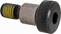 Value Collection - 1/2" Shoulder Diam x 1/2" Shoulder Length, 3/8-16 UNC, Hex Socket Shoulder Screw - 4140 Alloy Steel with Nylon Locking Patch, 5/16" Head Height x 3/4" Head Diam - USA Tool & Supply