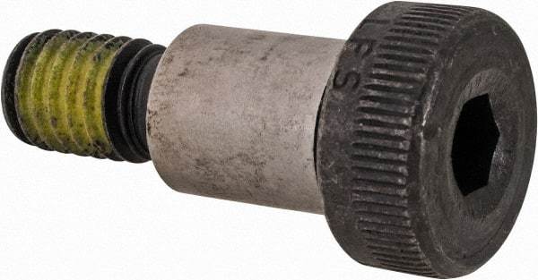 Value Collection - 1/2" Shoulder Diam x 5/8" Shoulder Length, 3/8-16 UNC, Hex Socket Shoulder Screw - 4140 Alloy Steel with Nylon Locking Patch, 5/16" Head Height x 3/4" Head Diam - USA Tool & Supply