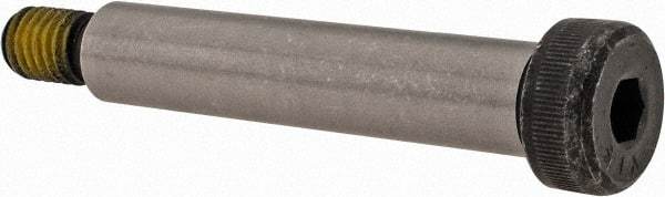 Value Collection - 1/2" Shoulder Diam x 2-1/2" Shoulder Length, 3/8-16 UNC, Hex Socket Shoulder Screw - 4140 Alloy Steel with Nylon Locking Patch, 5/16" Head Height x 3/4" Head Diam - USA Tool & Supply