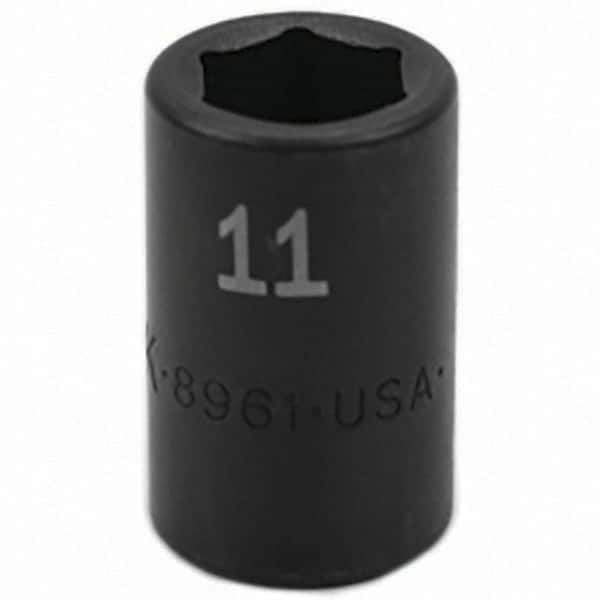 SK - Impact Socket - 3/8"DR 11MM IMPACT SOCKET - USA Tool & Supply