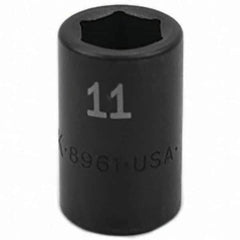 SK - Impact Socket - 3/8"DR 11MM IMPACT SOCKET - USA Tool & Supply