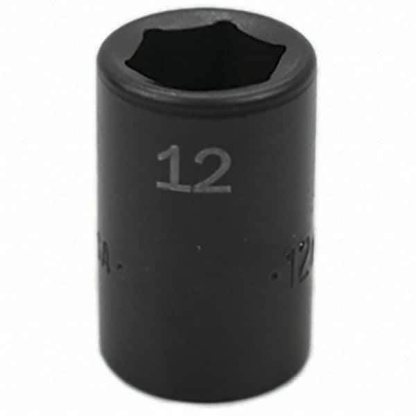 SK - Impact Socket - 3/8"DR 12MM IMPACT SOCKET - USA Tool & Supply