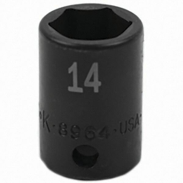 SK - Impact Socket - 3/8"DR 14MM IMPACT SOCKET - USA Tool & Supply