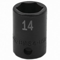 SK - Impact Socket - 3/8"DR 14MM IMPACT SOCKET - USA Tool & Supply