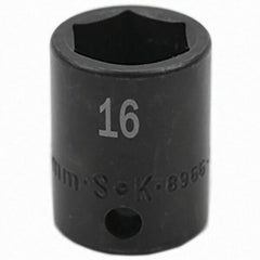SK - Impact Socket - 3/8"DR 16MM IMPACT SOCKET - USA Tool & Supply