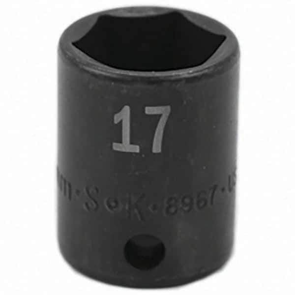 SK - Impact Socket - 3/8"DR 17MM IMPACT SOCKET - USA Tool & Supply