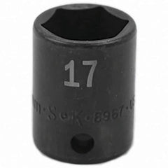 SK - Impact Socket - 3/8"DR 17MM IMPACT SOCKET - USA Tool & Supply