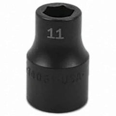 SK - Impact Socket - 1/2"DR 11MM IMPACT SOCKET - USA Tool & Supply