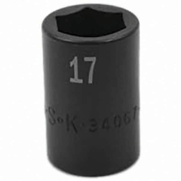 SK - Impact Socket - 1/2"DR 17MM IMPACT SOCKET - USA Tool & Supply