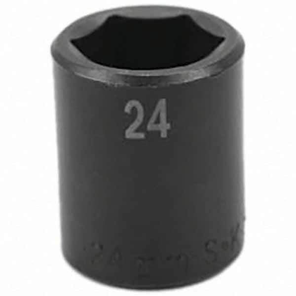 SK - Impact Socket - 1/2"DR 24MM IMPACT SOCKET - USA Tool & Supply
