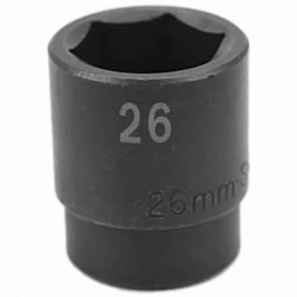 SK - Impact Socket - 1/2"DR 26MM IMPACT SOCKET - USA Tool & Supply