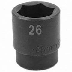 SK - Impact Socket - 1/2"DR 26MM IMPACT SOCKET - USA Tool & Supply