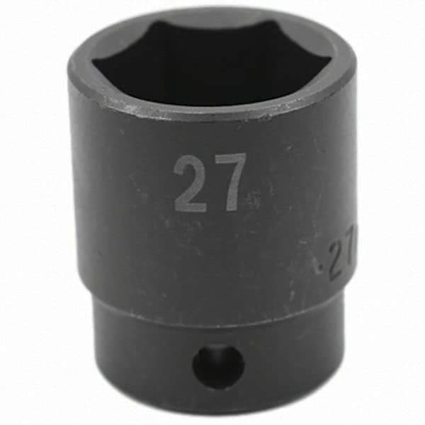 SK - Impact Socket - 1/2"DR 27MM IMPACT SOCKET - USA Tool & Supply