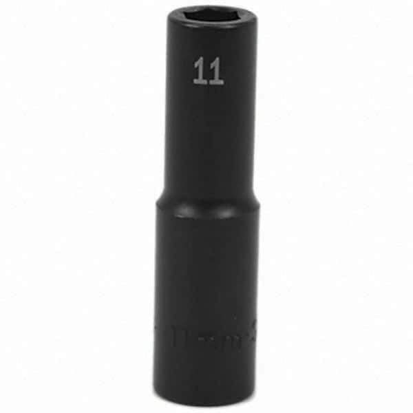 SK - Impact Socket - 1/2"DR 11MM DEEP IMPACT SOCKET - USA Tool & Supply