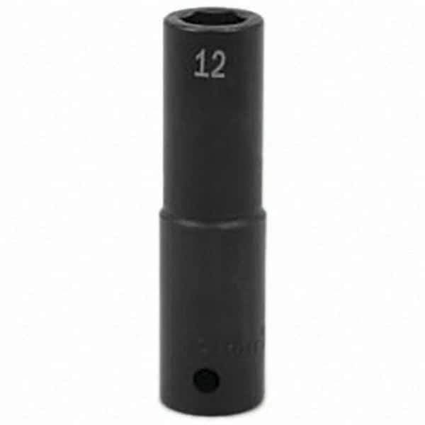 SK - Impact Socket - 1/2"DR 12MM DEEP IMPACT SOCKET - USA Tool & Supply