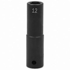 SK - Impact Socket - 1/2"DR 12MM DEEP IMPACT SOCKET - USA Tool & Supply
