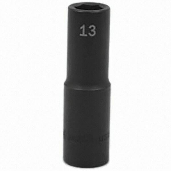 SK - Impact Socket - 1/2"DR 13MM DEEP IMPACT SOCKET - USA Tool & Supply