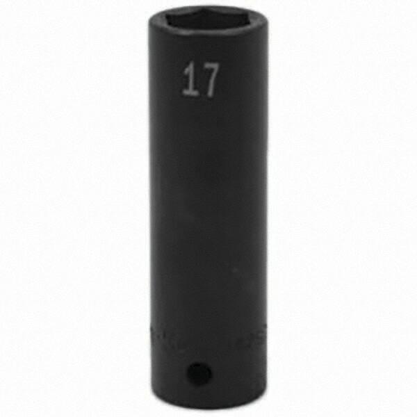 SK - Impact Socket - 1/2"DR 17MM DEEP IMPACT SOCKET - USA Tool & Supply